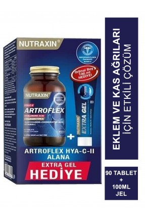 Nutraxin Artroflex Hya-C-II 90 Tablet + Extra Gel 100 ml Hediyeli