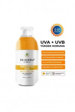 Duaderm Filtreli C Vitaminli Yeni Yüz ve Vücut Güneş Kremi SPF50+ 100ml