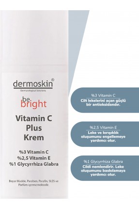 Outlet - Dermoskin Be Bright Vitamin C Plus Krem 33ml