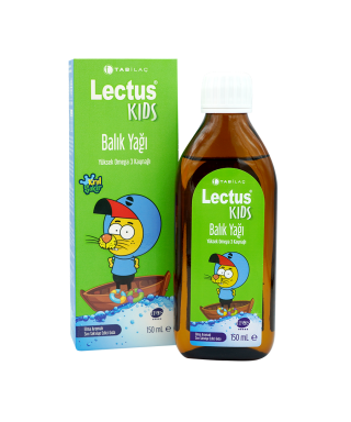 Outlet - Lectus Kids Balık Yağı Elma Aromalı 150 ml