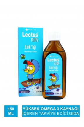 Outlet - Lectus Kids Balık Yağı Karışık Meyve Aromalı 150 ml