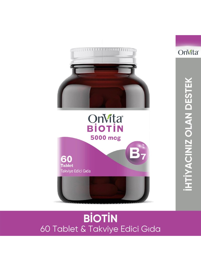 OnVita Biotin 5000mcg 60 Tablet