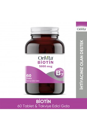 OnVita Biotin 5000mcg 60 Tablet