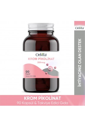 OnVita Krom Pikolinat 200mcg 90 Kapsül