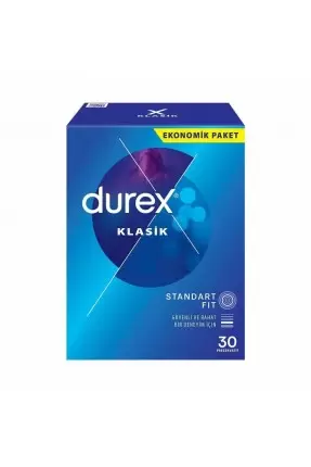 Durex Klasik Prezervatif 30 Adet