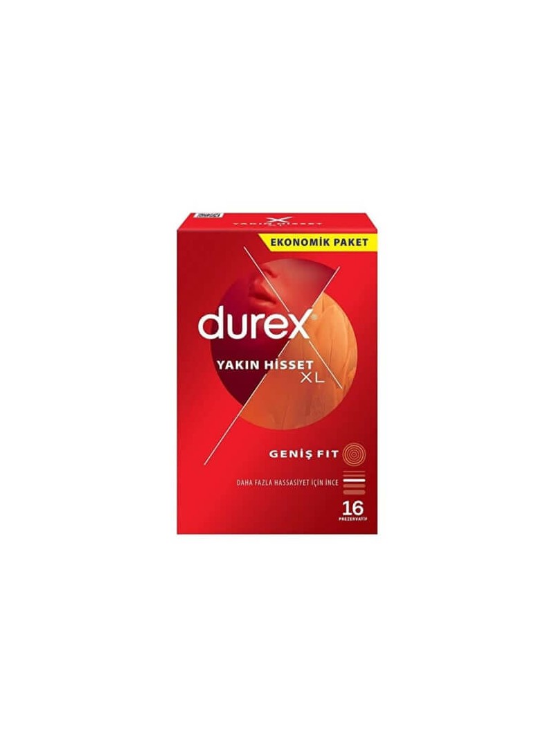 Durex Yakın Hisset XL Prezervatif 16 Adet