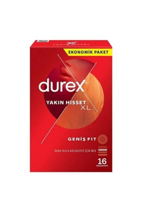 Durex Yakın Hisset XL Prezervatif 16 Adet