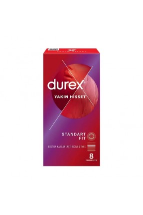 Durex Yakın Hisset Standart Fit 8 Adet Prezervatif