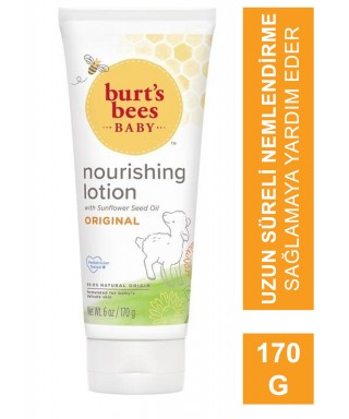 Outlet - Burts Bees Baby Nourishing Lotion Besleyici Bebek Losyonu 170 ml