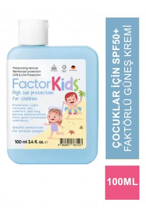 Factor Kids SPF50+ Sun Screen Cream 100 ml