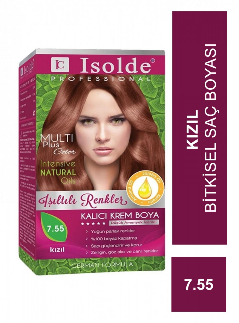 Outlet - Zigavus Isolde Bitkisel Saç Boyası 7.55 - Kızıl -