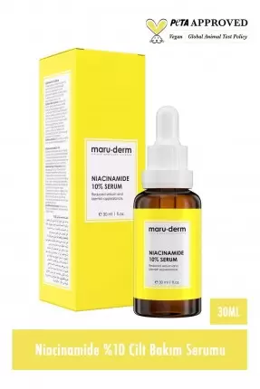 Maruderm Niacinamide %10 + Hyalüronik Asit + Panthenol Cilt Bakım Serumu 30 Ml