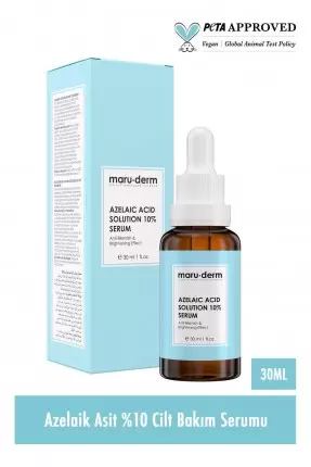 Maruderm Azelaik Asit Solüsyon %10 Aydınlatıcı Leke Karşıtı Cilt Bakım Serumu 30 Ml