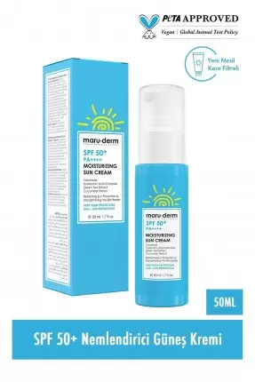 Maruderm SPF 50+ Nemlendirici Güneş Kremi 50 ml