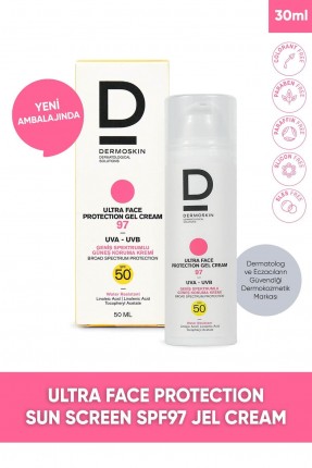 Outlet - Dermoskin SPF 50+ Ultra Face Protection Gel Cream 97 - 50 ml