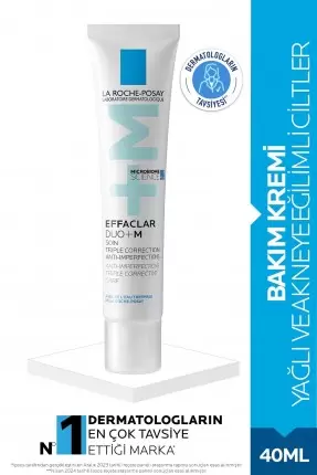 La Roche Posay Effaclar Duo +M Bakım Kremi Cilt Kusuru Görünümü Karşıtı Akneye Eğilim Gösteren Ciltler 40ml