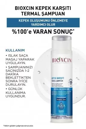 Bioxcin Aqua Thermal Kepek Karşı Etkili Şampuan Seti 200 ml + 300 ml