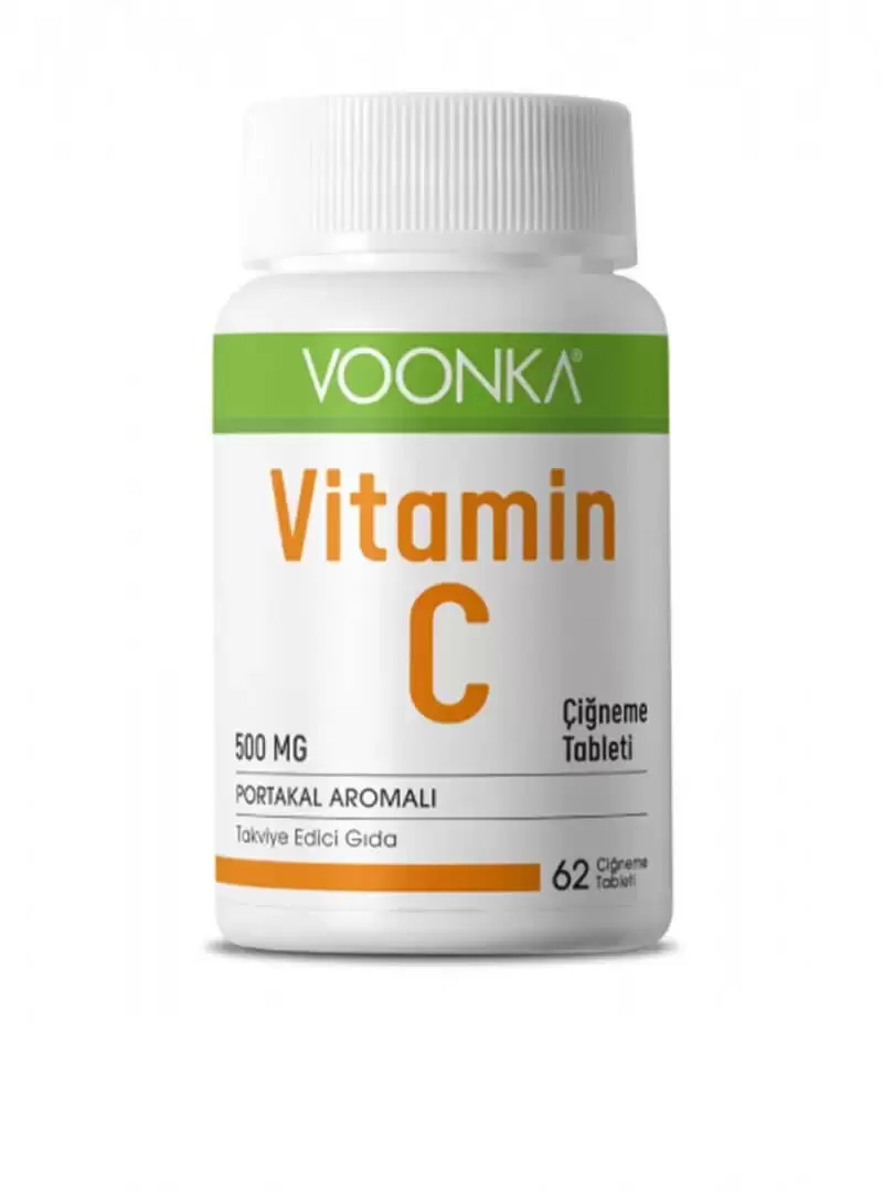 Voonka Vitamin C Çiğneme Tableti 500 Mg 62 Tablet