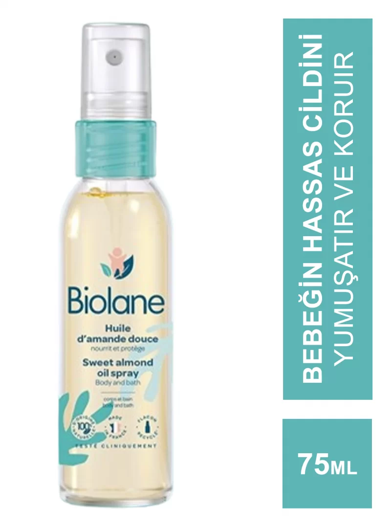 Outlet - Biolane Sweet Almond Oil - Tatlı Badem Yağı - 75 ml