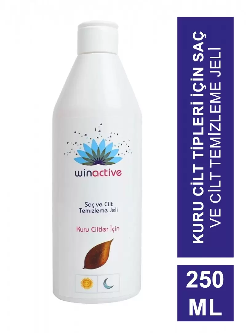 Outlet - Beisya Winactive Saç ve Cilt Temizleme Jeli - Kuru Cilt - 250 ml