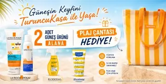 Güneş Ürünlerinde Plaj Çantası Hediye