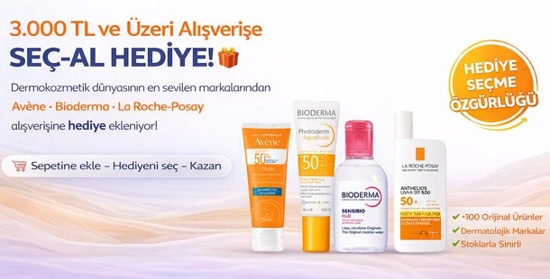 3000TL ve üzeri Hediye