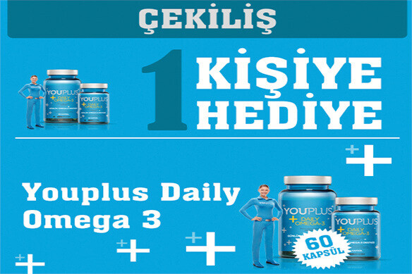 Youplus Daily Omega 3 ! ÇEKİLİŞ İLE 1 KİŞİYE HEDİYE !