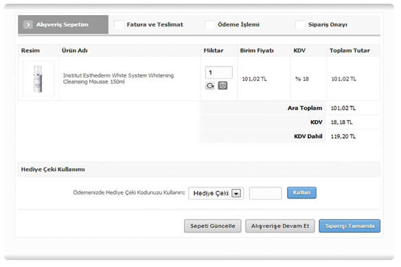 Turuncu Kasa'da Hediye Çeki Nasıl Kullanılır