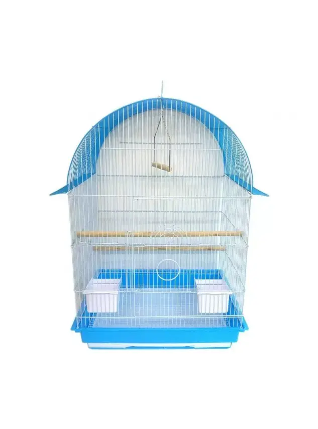 A-4004 Kuş Kafesi Oval Çatılı 48X37X68 cm - 1