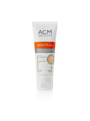 ACM Sensitelial SPF 50+ Sunscreen Cream 40 ml Golden Tint - ACM