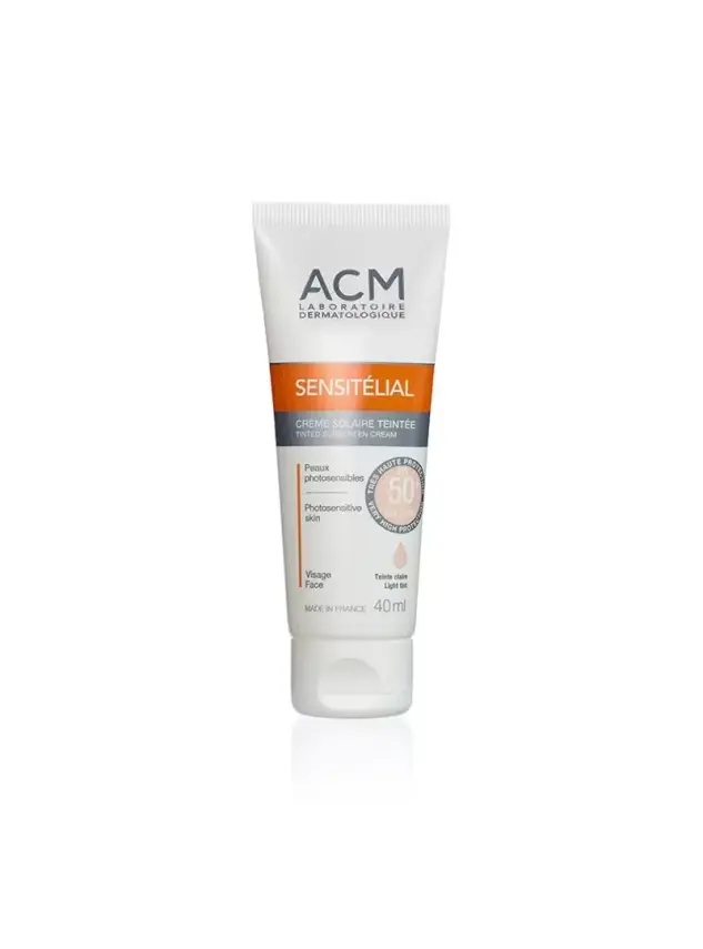 Acm Sensitelial Tinted Sunscreen Cream SPF50+ Light Tinted 40 ml - 1