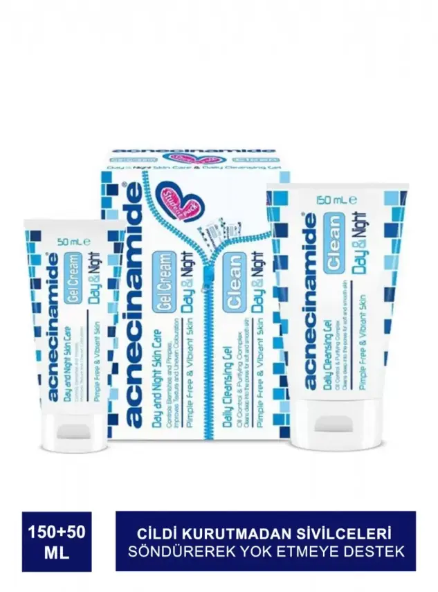 Acnecinamide Temizleyici Jel 150 ml + Jel Krem 50 ml - Öğrenci Paketi - 2