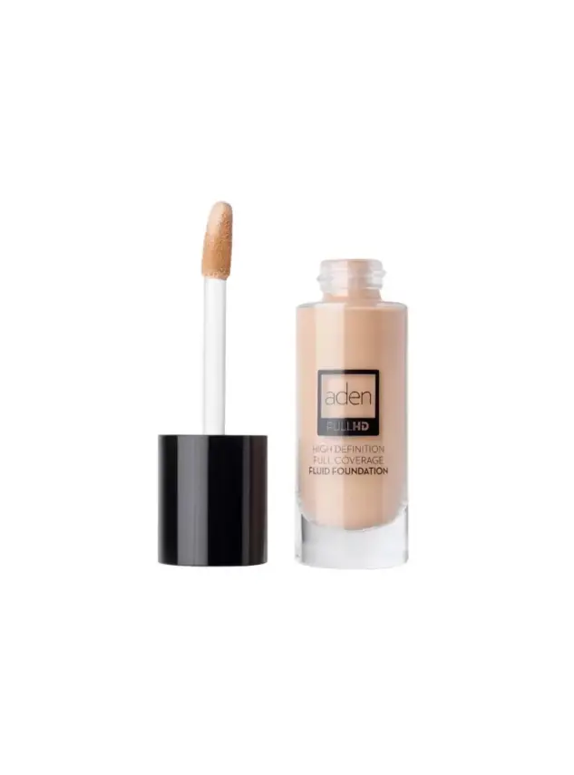Aden Full HD Fluid Foundation 20 ml - 01 Porcelain - - 1