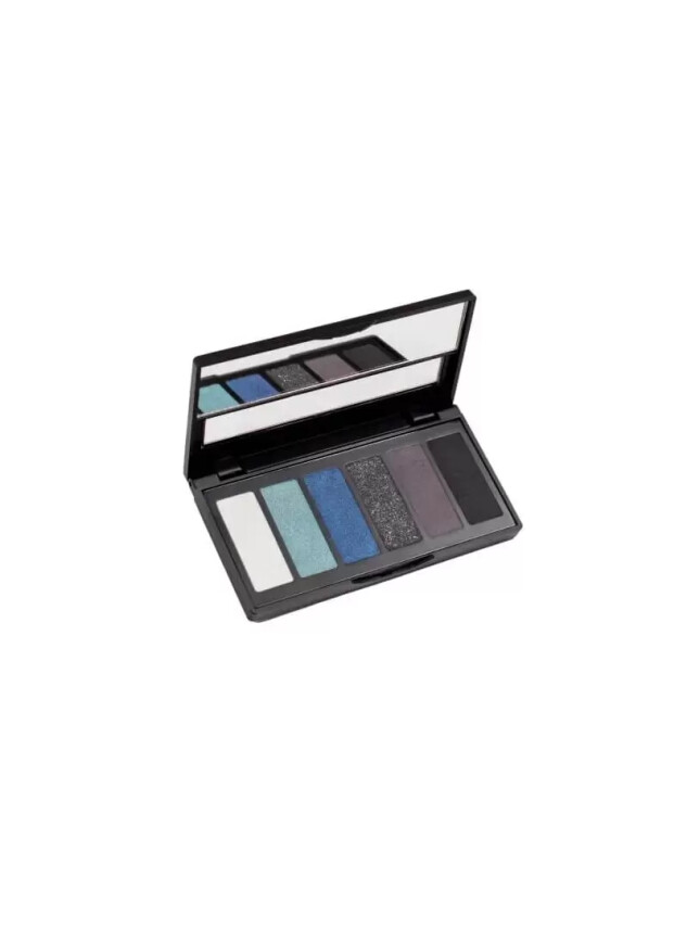 Aden Göz Farı Paleti - 6 Renkli - - 01 Black/Blue - - Aden