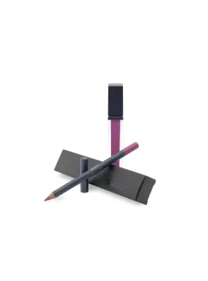 Aden Liquid Lipstick + Lipliner Pencil Set - 10 Cerise - - Aden