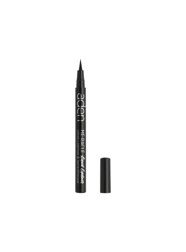 Aden Me-Racle Likit Eyeliner - Likit Göz Kalemi - - 01 Black - - Aden