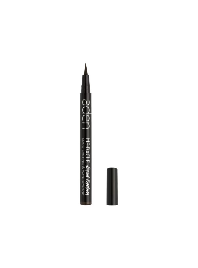 Aden Me-Racle Likit Eyeliner - Likit Göz Kalemi - - 02 Brown - - Aden