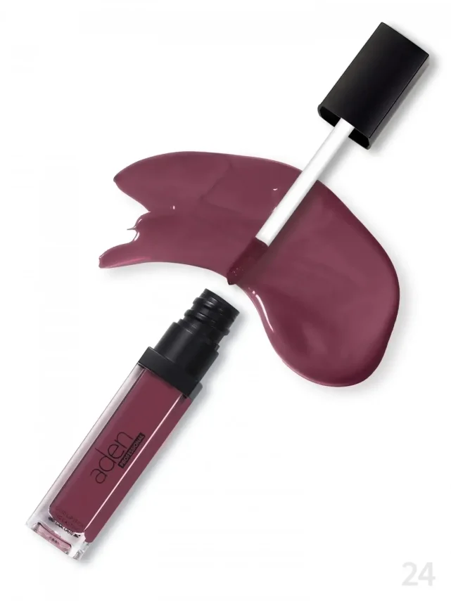 Aden Professional Liquid Lipstick - 24 Mahogany - 2