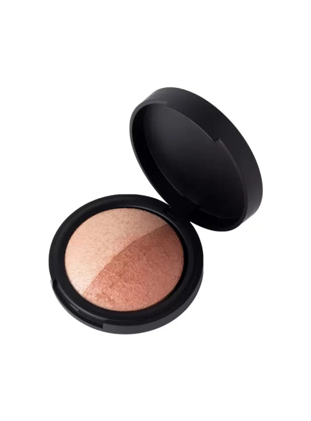 Aden Terracotta Baked Bronzer/Highlighter Duo - Terracotta ile Hem Bronlaştırıcı Hem Aydınlatıcı - 7gr - Aden
