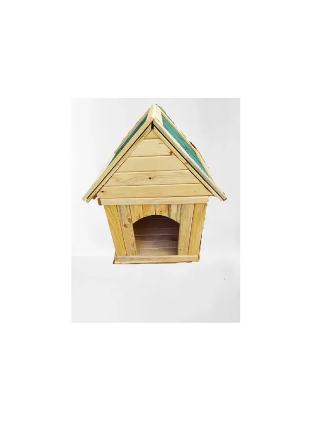 Ahşap Köpek Kulübesi 55*68*80 cm - 1