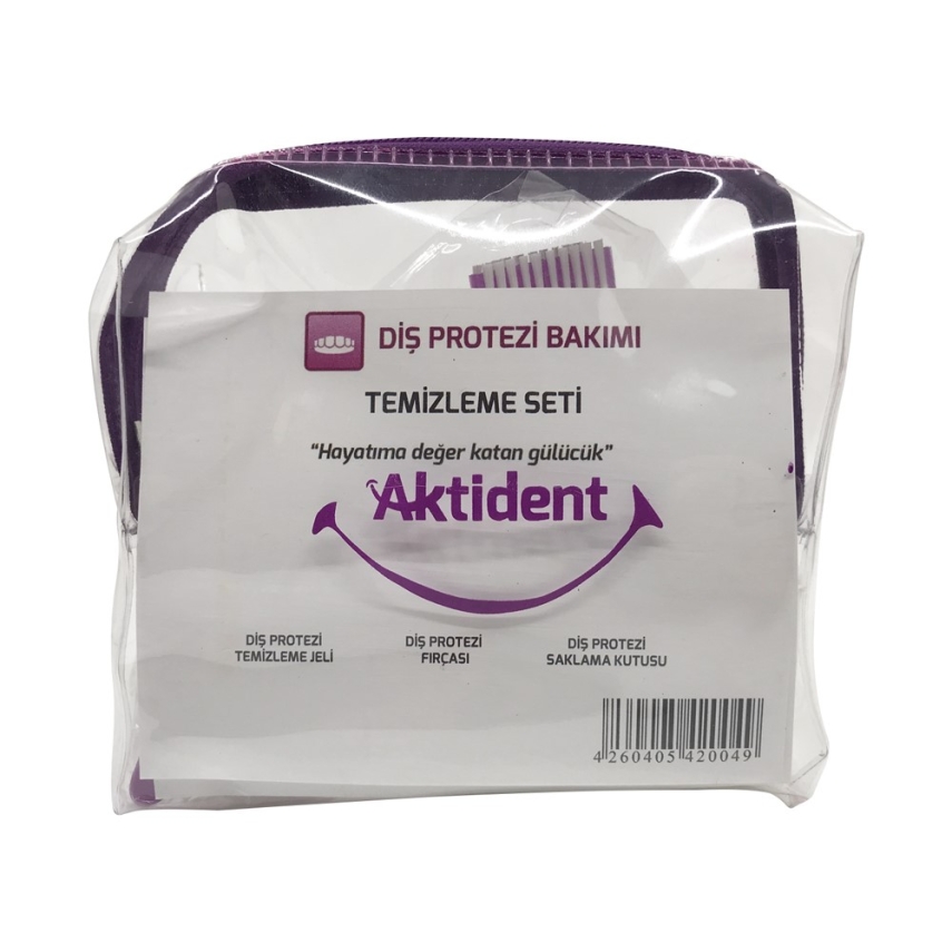 Aktident Temizleme Jeli 50 ml + Temizleme Fırçası Hediyeli - 1