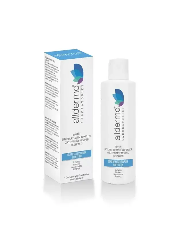 Alldermo Biotin & Cüce Palmiye Ekstraktı Dökülme Karsıtı Şampuan 200 ml - Erkekler İçin - 2