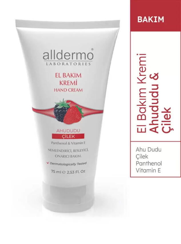 Alldermo El Bakım Kremi - Çilek - 75 ml - Alldermo