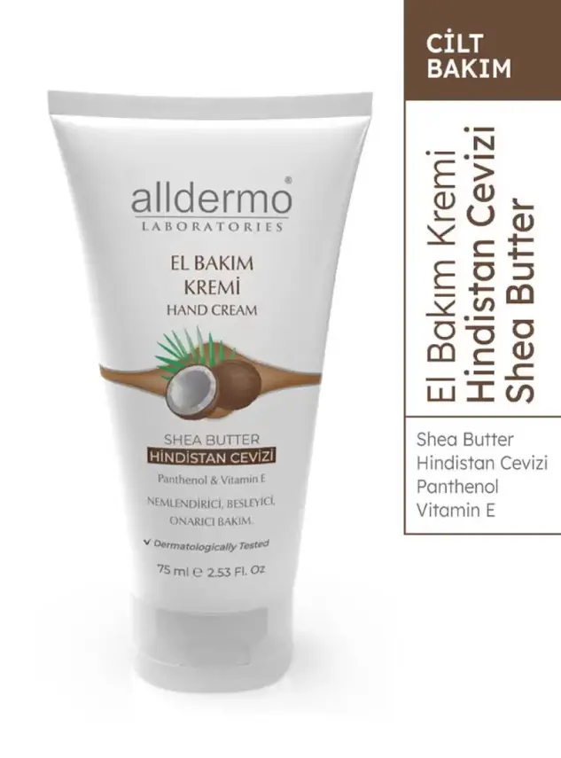 Alldermo El Bakım Kremi - Hindistan Cevizi 75 ml - 1