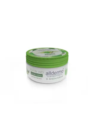 Alldermo El Bakım Kremi Zeytin Yağı Aloe Vera 150ml - Alldermo