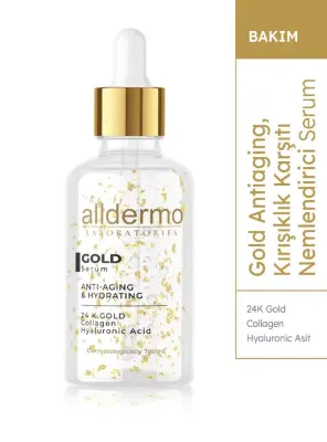 Alldermo Gold Serum - Kırışıklık Karşıtı & Nemlendirici - 30 ml - Alldermo