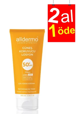 Alldermo Güneş Koruyucu Losyon SPF50 200 ml - 2AL1ÖDE - 1