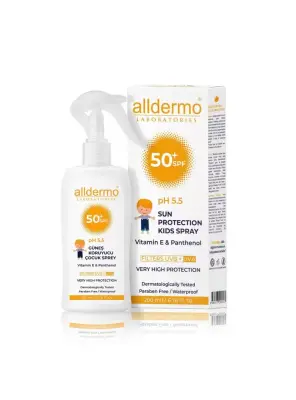 Alldermo Güneş Koruyucu Sprey Çocuk SPF 50+ 200 ml - 2AL1ÖDE - 3