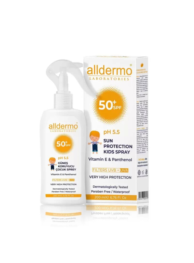 Alldermo Güneş Koruyucu Sprey Çocuk SPF 50+ 200 ml - Alldermo