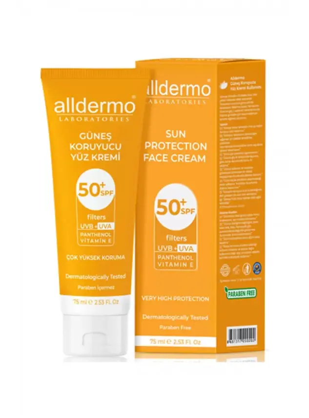 Alldermo Güneş Koruyucu Yüz Kremi SPF50+ 75 ml - 2